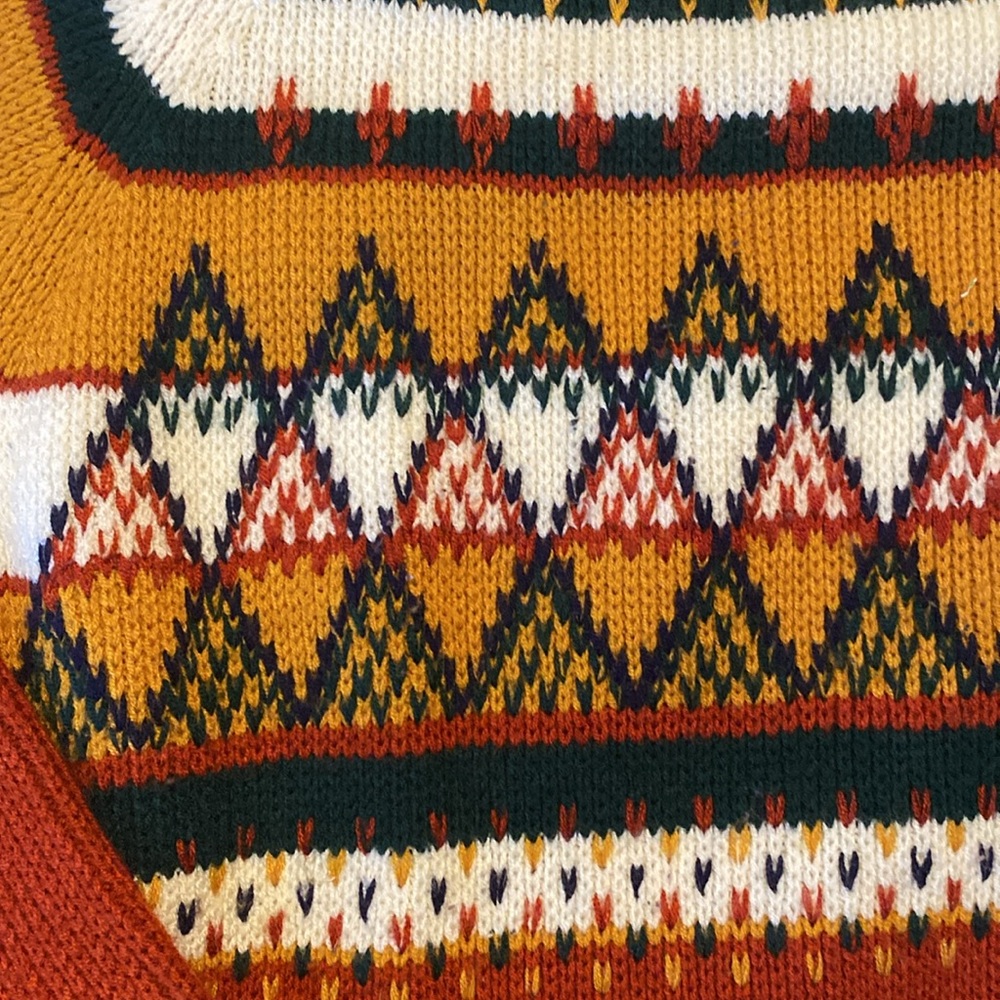 Vintage mens large knit sweater Jc penny - Picture 3 of 8